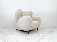  Pierre Augustin Rose Le Minotaure Armchair Pierre Augustin Rose in Pierre Frey Teddy Mohair - 3854487