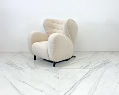  Pierre Augustin Rose Le Minotaure Armchair Pierre Augustin Rose in Pierre Frey Teddy Mohair - 3854494