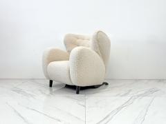  Pierre Augustin Rose Le Minotaure Armchair Pierre Augustin Rose in Pierre Frey Teddy Mohair - 3854495