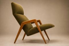  Pierre Weckx Brazilian Modern Armchair in Pau Marfim Green Mohair Pierre Weckx - 4596991