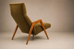  Pierre Weckx Brazilian Modern Armchair in Pau Marfim Green Mohair Pierre Weckx - 4596993