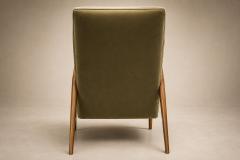  Pierre Weckx Brazilian Modern Armchair in Pau Marfim Green Mohair Pierre Weckx - 4596994