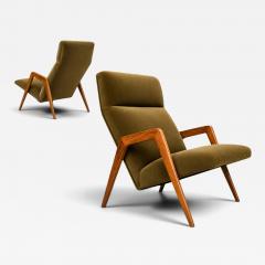  Pierre Weckx Brazilian Modern Armchair in Pau Marfim Green Mohair Pierre Weckx - 4601248