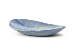  Pieruga Marble Bowl sculpture or centerpiece in Azul Macaubas blue marble handmade in Italy - 1455092