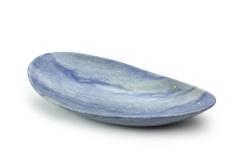  Pieruga Marble Bowl sculpture or centerpiece in Azul Macaubas blue marble handmade in Italy - 1455094