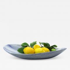  Pieruga Marble Bowl sculpture or centerpiece in Azul Macaubas blue marble handmade in Italy - 1456178