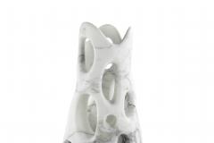  Pieruga Marble Vase sculpture in white Statuary marble carved by hand in Italy - 1450961