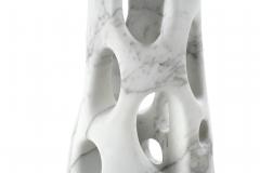  Pieruga Marble Vase sculpture in white Statuary marble carved by hand in Italy - 1450966