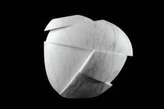  Pieruga Marble Vase sculpture in white Statuary marble carved by hand in Italy - 1451043