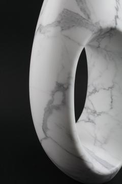  Pieruga Marble Vase sculpture in white Statuary marble carved by hand in Italy - 1451057