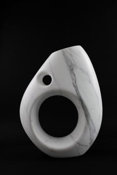  Pieruga Marble Vase sculpture in white Statuary marble made in Italy - 1451008