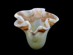  Pieruga Marble Vase sculpture in white onyx carved by hand in Italy - 1757133