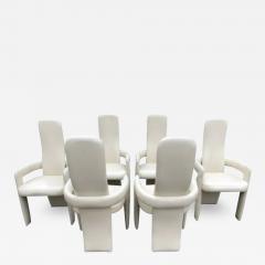  Pietro Costantini Sexy Sculptural Set 6 Pietro Costantini style Tall Back dining Chair Post Modern - 3402146