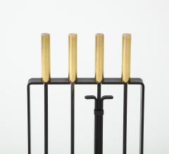  Pilgrim Manufacturing 1960s Modernist Brass Fireplace Tools By Pilgrim - 2359800