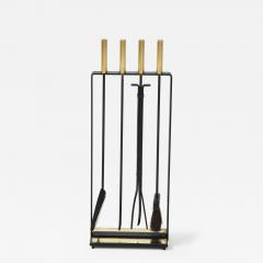  Pilgrim Manufacturing 1960s Modernist Brass Fireplace Tools By Pilgrim - 2360884