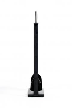  Pilgrim Manufacturing 1970s Modern Fireplace Tool Set by Pilgram in Stainless Steel Iron - 4349521