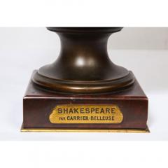  Pinedo Rare French Bronze Bust of William Shakespeare by Carrier Belleuse and Pinedo - 1110851