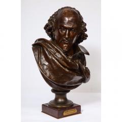  Pinedo Rare French Bronze Bust of William Shakespeare by Carrier Belleuse and Pinedo - 1110852