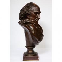  Pinedo Rare French Bronze Bust of William Shakespeare by Carrier Belleuse and Pinedo - 1110856