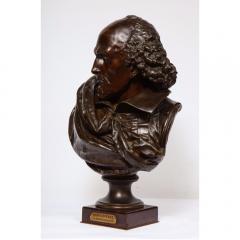  Pinedo Rare French Bronze Bust of William Shakespeare by Carrier Belleuse and Pinedo - 1110859