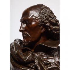  Pinedo Rare French Bronze Bust of William Shakespeare by Carrier Belleuse and Pinedo - 1110860