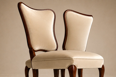  Pisciotta e Filhos Set of Eight Dining Chairs by Pisciotta e Filhos in Rosewood Mohair - 4736763