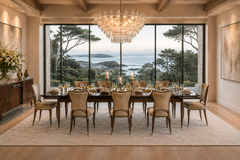 Pisciotta e Filhos Set of Eight Dining Chairs by Pisciotta e Filhos in Rosewood Mohair - 4736764