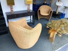  Platt Young King Tubby Rattan Armchairs by Platt Young for Driade Italy 1998 - 814191