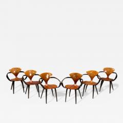  Plycraft Norman Cherner Plycraft Mid Century Modern Pretzel Dining Chairs USA 1960s - 4029098