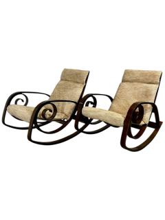  Plycraft Pair George Mulhauser for Plycraft Sultana Rocking Chairs 1960 - 4212227