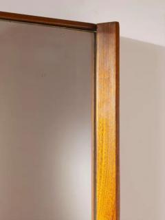  Poggi Mirror with teak wood frame Italian manufacture 1960s  - 3919477