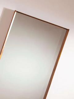  Poggi Mirror with teak wood frame Italian manufacture 1960s  - 3919482