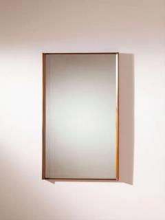  Poggi Mirror with teak wood frame Italian manufacture 1960s  - 3919508