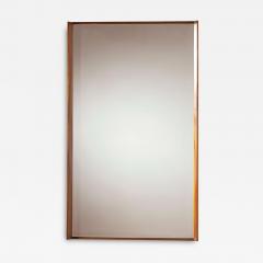  Poggi Mirror with teak wood frame Italian manufacture 1960s  - 3922951