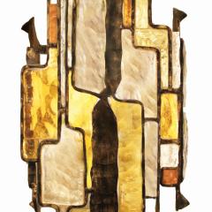  Poliarte 7 Albano Poli Brutalist Murano Glass and Iron Sconce 1960s Priced Individually  - 3102642