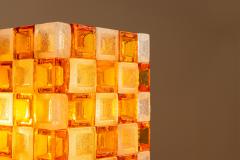  Poliarte Floorlamp by Poliarte in Amber and Crystal Pulegoso Glass Italy 1970s - 4473644