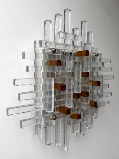  Poliarte Large Glass Sconce by Poliarte Italy 1970s - 4496842