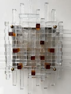 Poliarte Large Glass Sconce by Poliarte Italy 1970s - 4496848