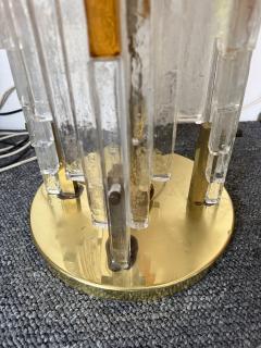  Poliarte Mid Century Modern Glass Tower Floor Lamp by Poliarte Italy 1970s - 4496929