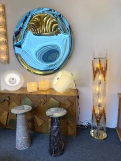  Poliarte Mid Century Modern Glass Tower Floor Lamp by Poliarte Italy 1970s - 4496930