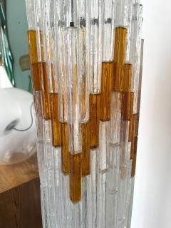  Poliarte Mid Century Modern Glass Tower Floor Lamp by Poliarte Italy 1970s - 4496933