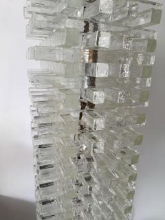  Poliarte Mid Century Modern Glass Tower Floor Lamp by Poliarte Italy 1970s - 4543860