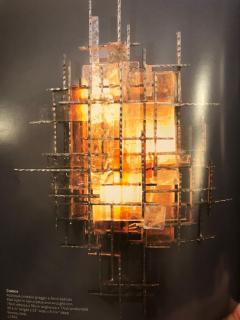  Poliarte Mid Century Modern Veronese Glass Sconces with Silvered Iron Fittings Poliarte - 1539754