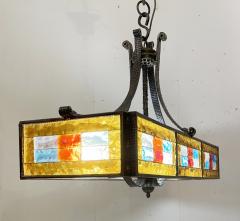  Poliarte Mid Century Stained Glass Suspension Light by Poliarte - 2532285