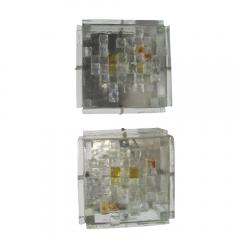  Poliarte PAIR OF BRUTALIST WALL LIGHTS BY POLIARTE - 1885441