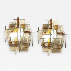  Poliarte Pair of Brutalist Wall Lights by Poliarte - 1148367