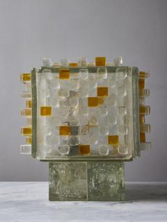  Poliarte Poliarte Cube Table Lamp in Glass and Lucite - 2808114