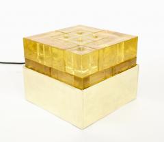  Poliarte Poliarte Italian Cast Gold Glass and Brass Table Lamp Designed by Albano Poli - 1344558