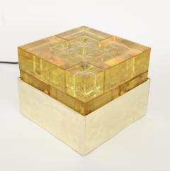  Poliarte Poliarte Italian Cast Gold Glass and Brass Table Lamp Designed by Albano Poli - 1344559