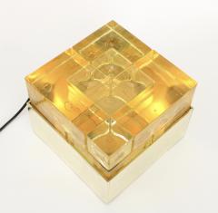  Poliarte Poliarte Italian Cast Gold Glass and Brass Table Lamp Designed by Albano Poli - 1344561